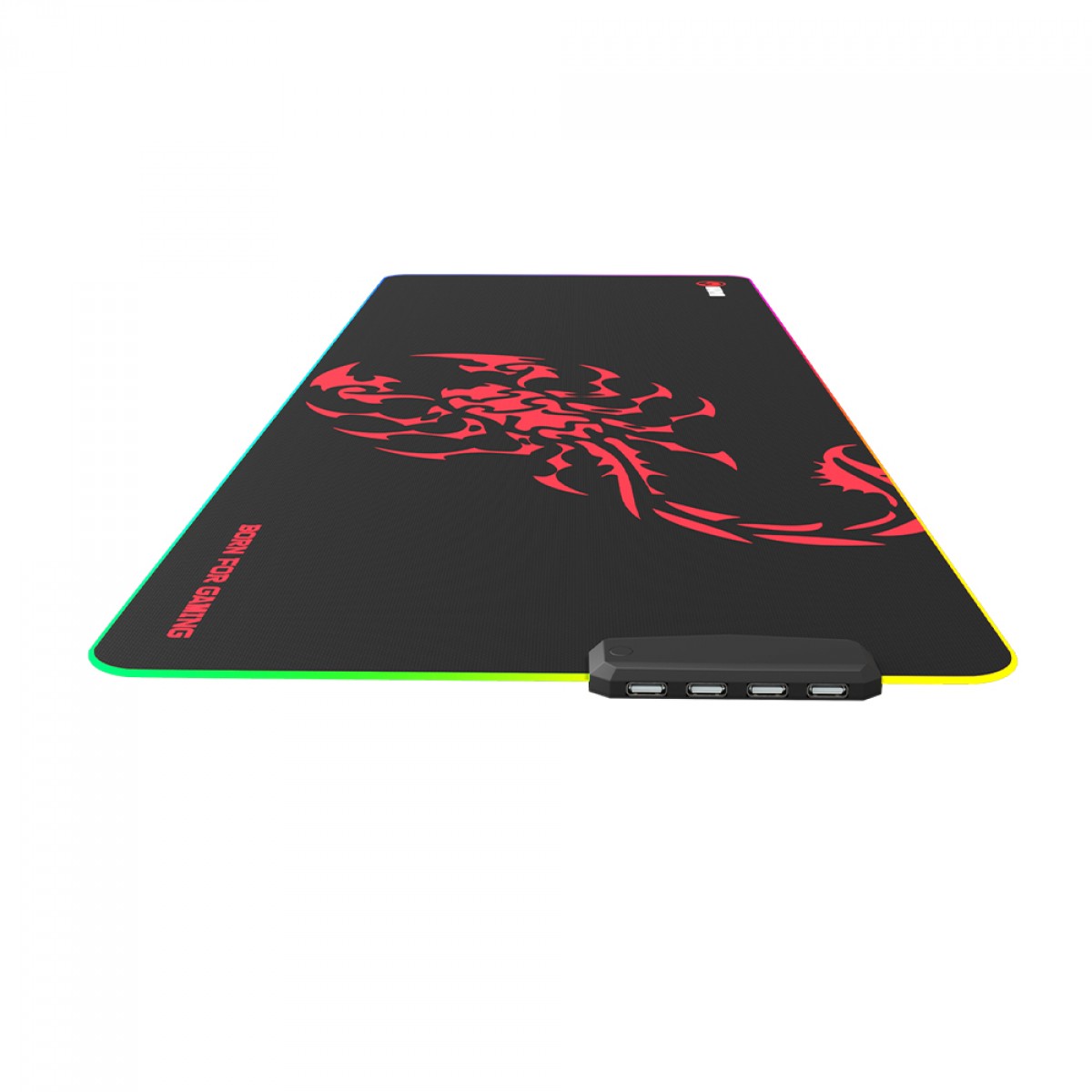 Mousepad Gamer Marvo, RGB, Hub USB, Control, Grande, 800x300mm, MG011