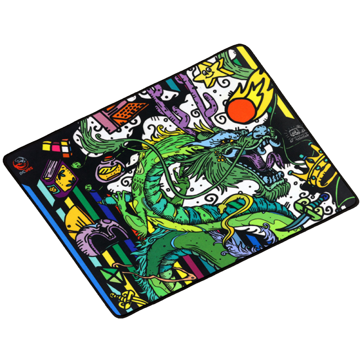Mousepad Gamer PCYES Ancient Dragon Medium, Estilo Speed, 500x400mm, PMA50X40