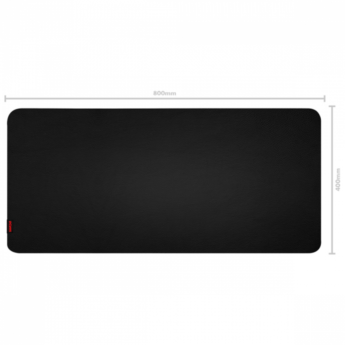 Mousepad Gamer PCYES Desk Mat Exclusive Preto, 800X400X3mm, Preto, PMPEX