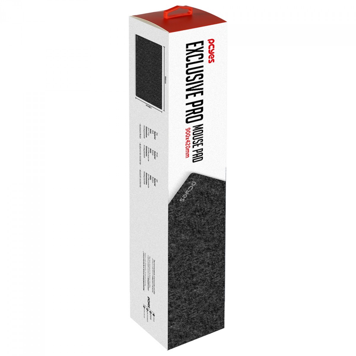 Mousepad Gamer PCYes Desk Mat Exclusive Pro Dark Gray, Extra Grande, 900x420mm, PMPEXPDG