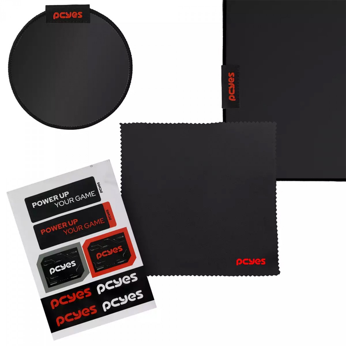 Mousepad Gamer PCYES Obsidian G2D, 500X400mm, Tecido Com Infusão De Vidro, Preto, PEMPG2D 