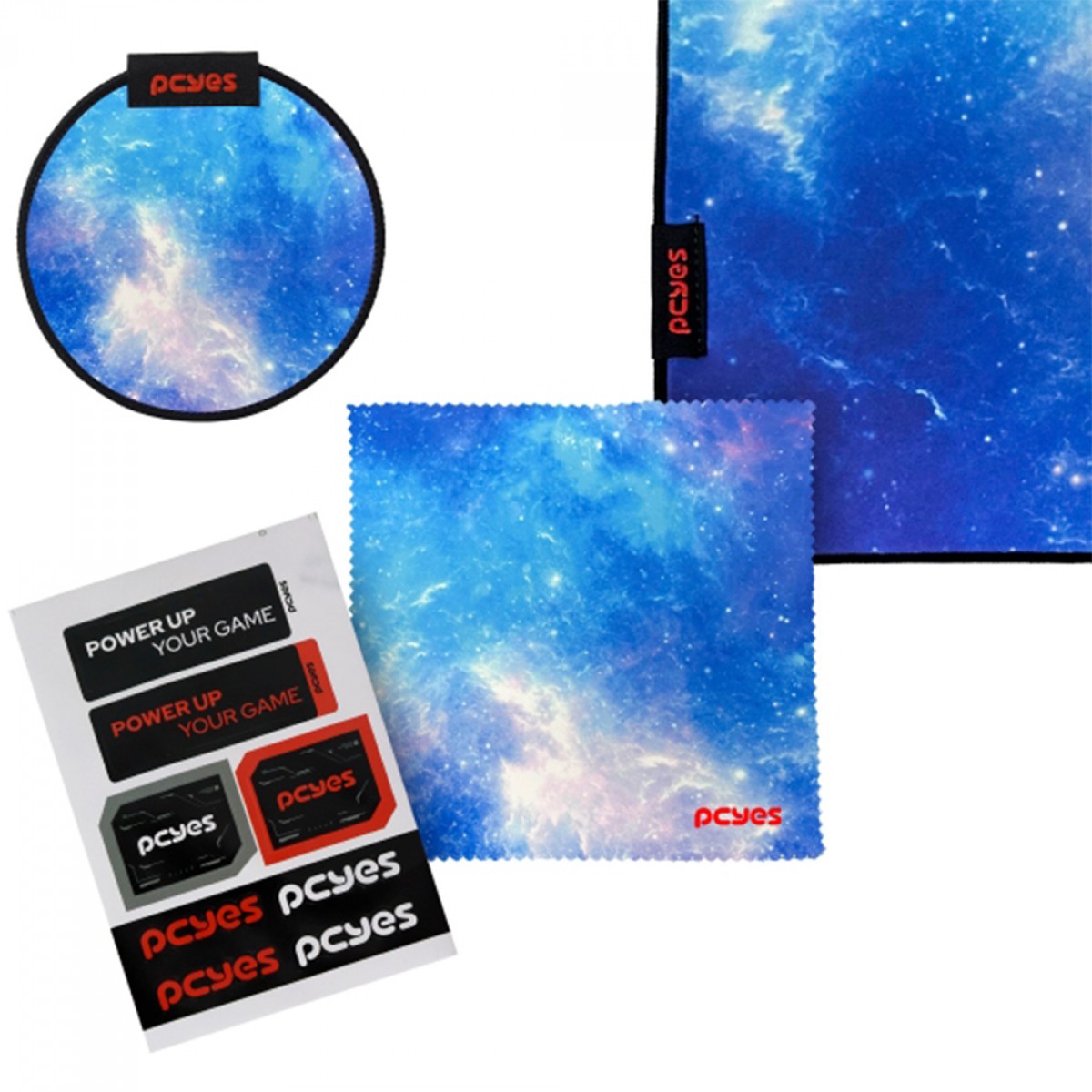 Mousepad Gamer PCYes Obsidian G3D Galaxy, 500x400mm, Tecido Com Infusão de Vidro, PEMPG3D