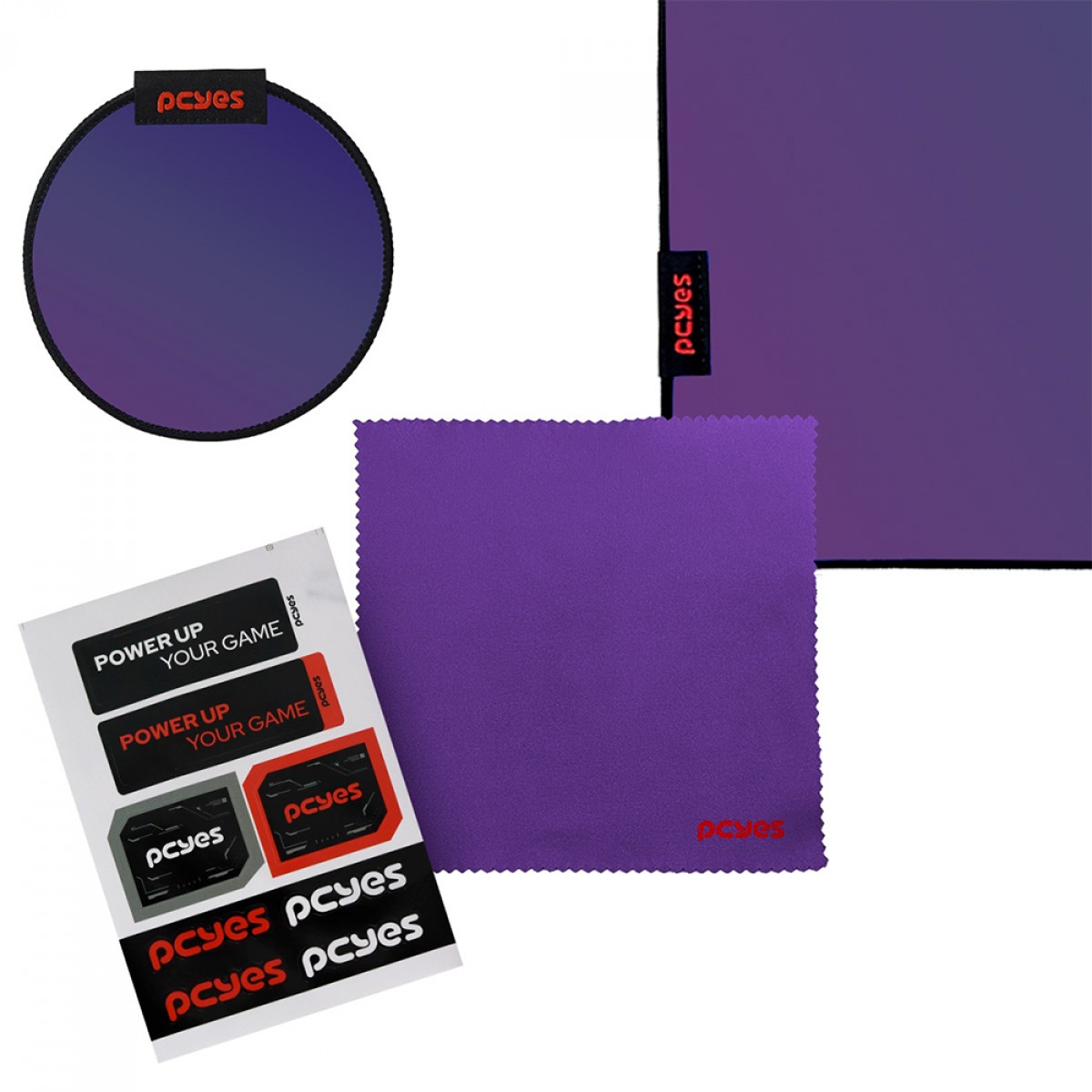 Mousepad Gamer PCYes Obsidian G4D Purple, 500x400mm, Tecido Com Infusão de Vidro, PEMPG4D