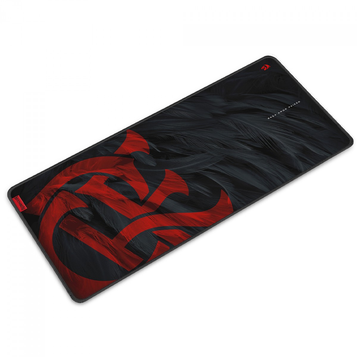 Mousepad Gamer Redragon Flamengo Mantle, Speed, Extra Grande 900x400mm, Preto e Vermelho, FL032