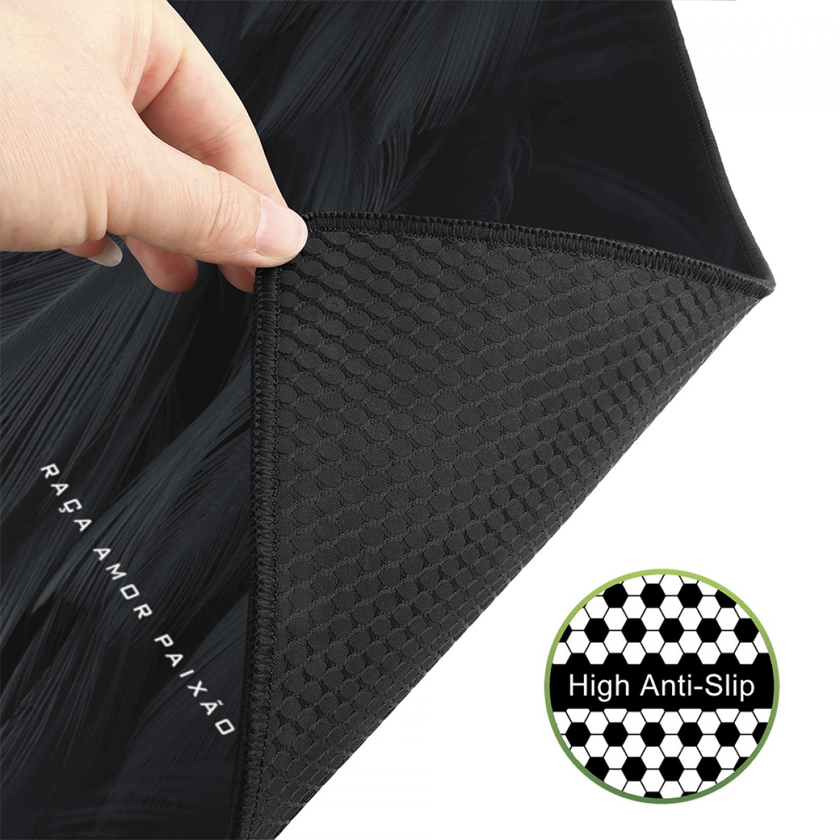 Mousepad Gamer Redragon Flamengo Mantle, Speed, Extra Grande 900x400mm, Preto e Vermelho, FL032