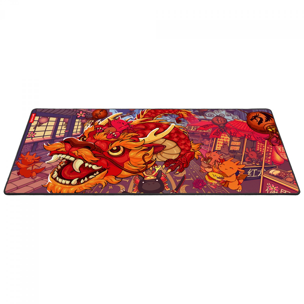 Mousepad Gamer Redragon Flick XL Special Edition Festival do Dragão, 400x900mm, Vermelho, P032FD