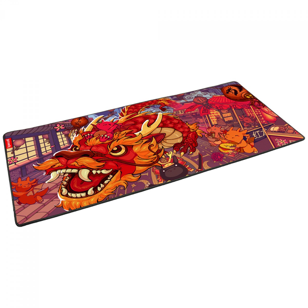 Mousepad Gamer Redragon Flick XL Special Edition Festival do Dragão, 400x900mm, Vermelho, P032FD