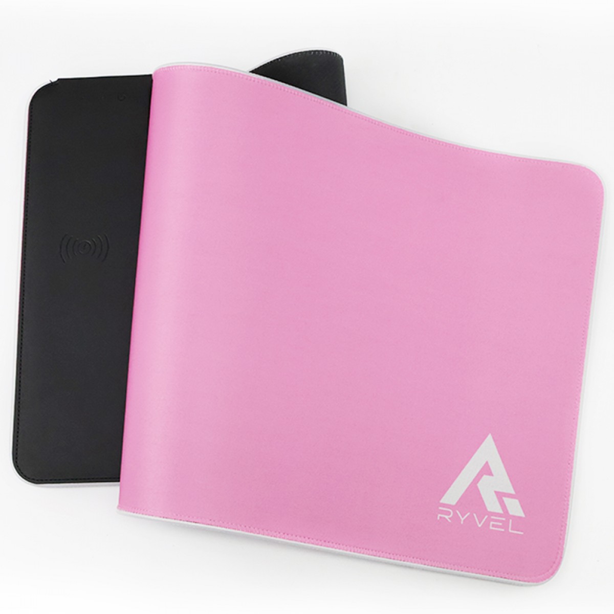 Mousepad Gamer Ryvel Pink RGB Charge, Grande, 800x300mm, Com Carregador Wireless,  RY-MP-CG-PK