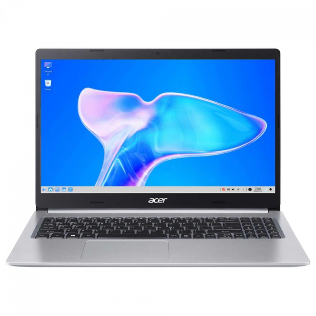 Notebook Acer Aspire 5 AMD Ryzen 7 5700U / 12GB DDR4 / SSD 512GB / 15,6" Full HD / AMD Radeon Graphics / Linux / Prata / A515-45-R36L