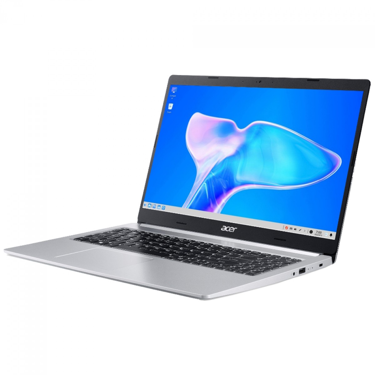 Notebook Acer Aspire 5 AMD Ryzen 7 5700U / 12GB DDR4 / SSD 512GB / 15,6" Full HD / AMD Radeon Graphics / Linux / Prata / A515-45-R36L