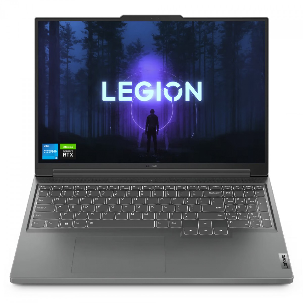 Notebook Gamer Lenovo Legion Slim 5i Intel Core i5-13420H / RTX 3050 6GB / 16GB DDR5 / SSD 512GB / 16 Pol IPS QHD 165Hz / Win 11 / Cinza / 83D60003BR