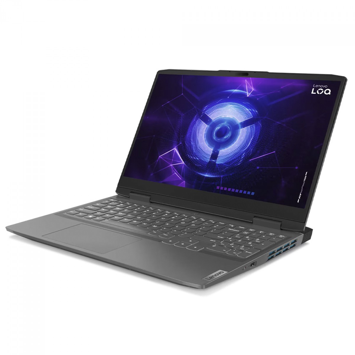 Notebook Gamer Lenovo LOQ 15IRH8 Intel Core i5-12450H / RTX 2050 4GB / 16GB DDR5 / SSD 512GB / 15.6 Pol IPS Full HD / Win 11 / Cinza / 83EU0001BR