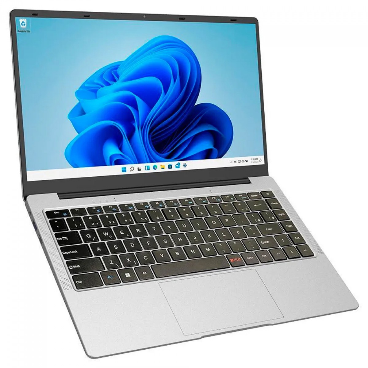 Notebook HQ Joy Intel Celeron / 4GB DDR4 / SSD 128GB / 14.1" Full HD / Win 11 / Cinza / NHJ-W11H-CE1