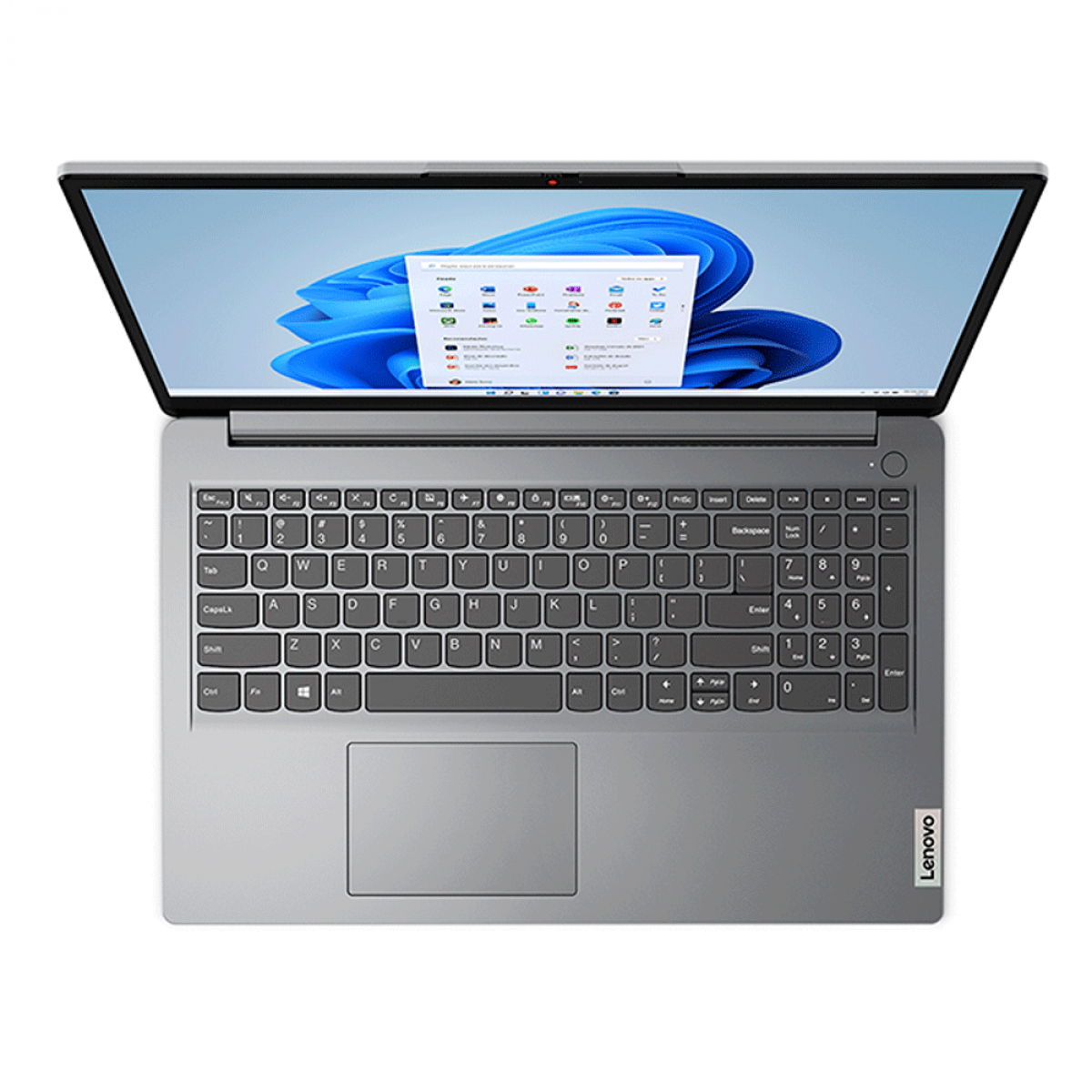 Notebook Lenovo IdeaPad 1i Intel Core i3-1215U / 4GB DDR4 / SSD 256GB / 15.6" HD / Intel UHD Graphics / Windows 11 / Cinza / 82VY000TBR