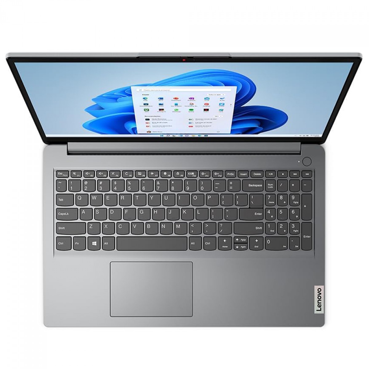 Notebook Lenovo IdeaPad 1i Intel Core i3-1215U / 8GB DDR4 / SSD 256GB / 15.6 Pol HD / Windows 11 / Cinza / 82VY000SBR