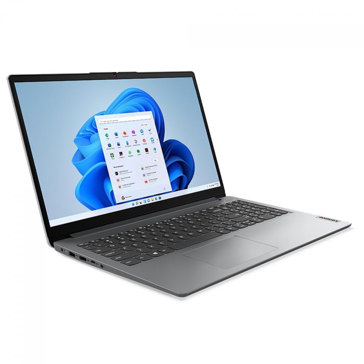 Notebook Lenovo IdeaPad 1i Intel Core i3-1215U / 8GB DDR4 / SSD 256GB / 15.6 Pol HD / Windows 11 / Cinza / 82VY000SBR