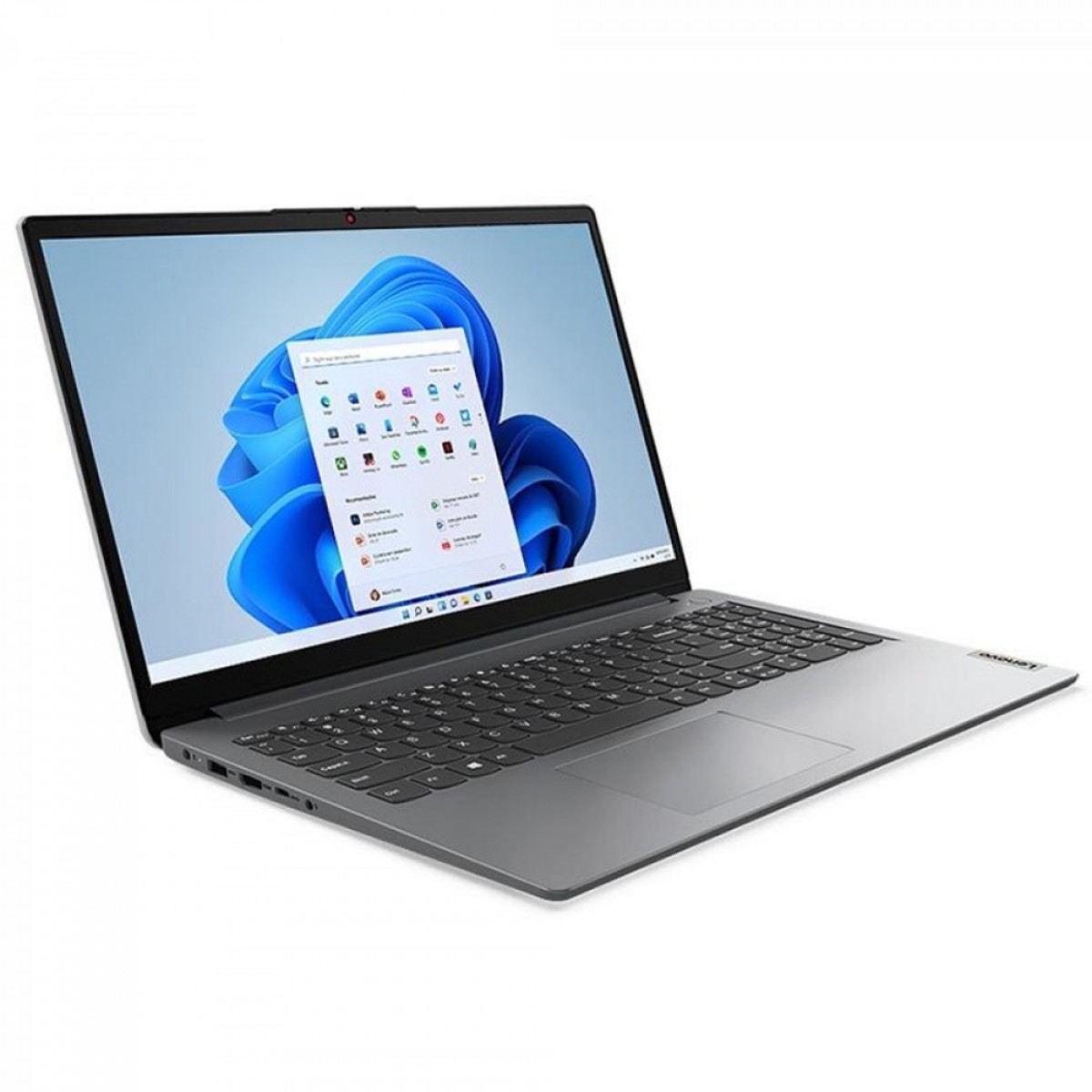 Notebook Lenovo IdeaPad 1i Intel Core i5-1235U / 8GB DDR4 / SSD 512GB / 15.6" HD / Intel UHD Graphics / Windows 11 / Cinza / 82VY000QBR + Mochila de Brinde