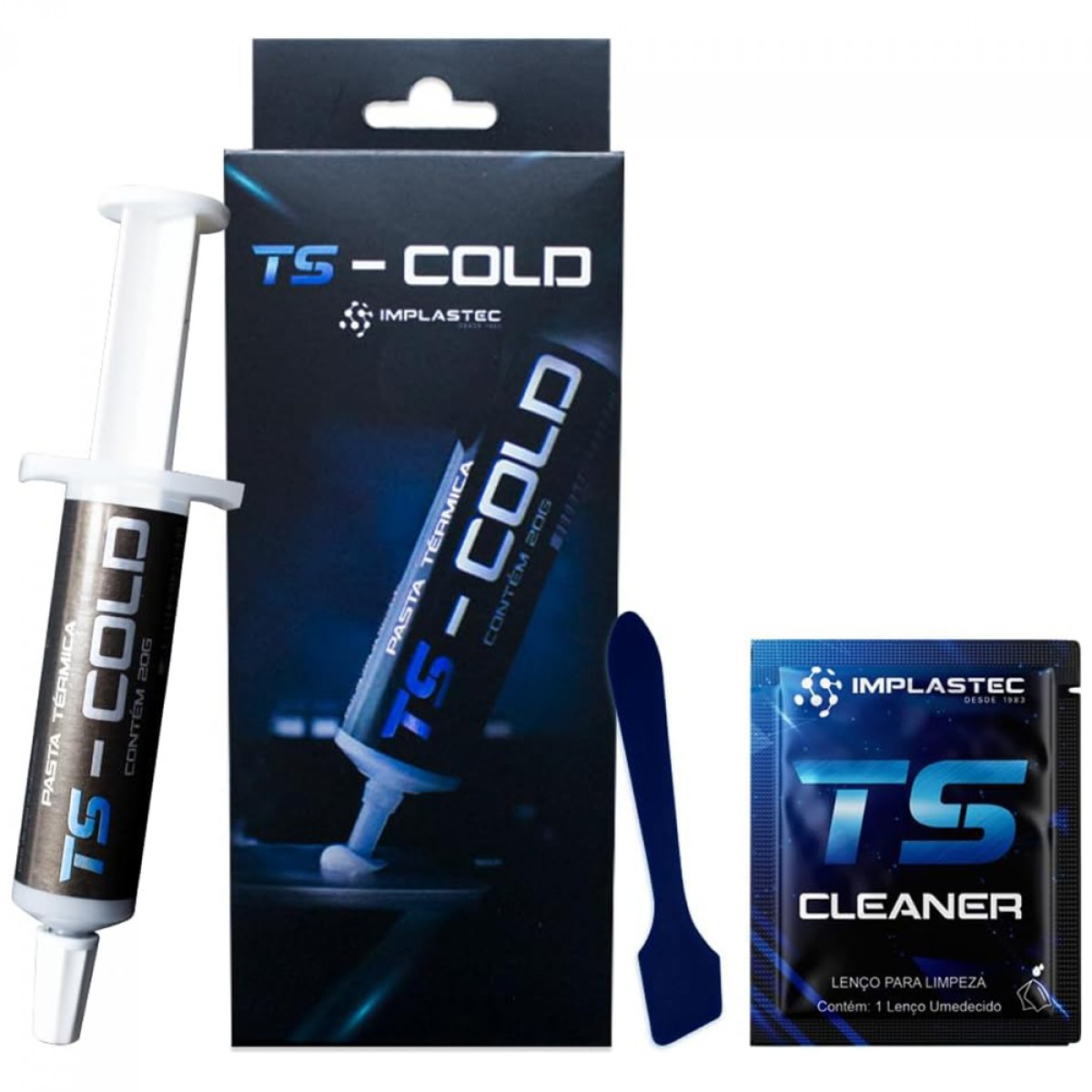 Pasta Térmica Implastec TS Cold 20G, 10.5W/mK, PATSCOLD20G
