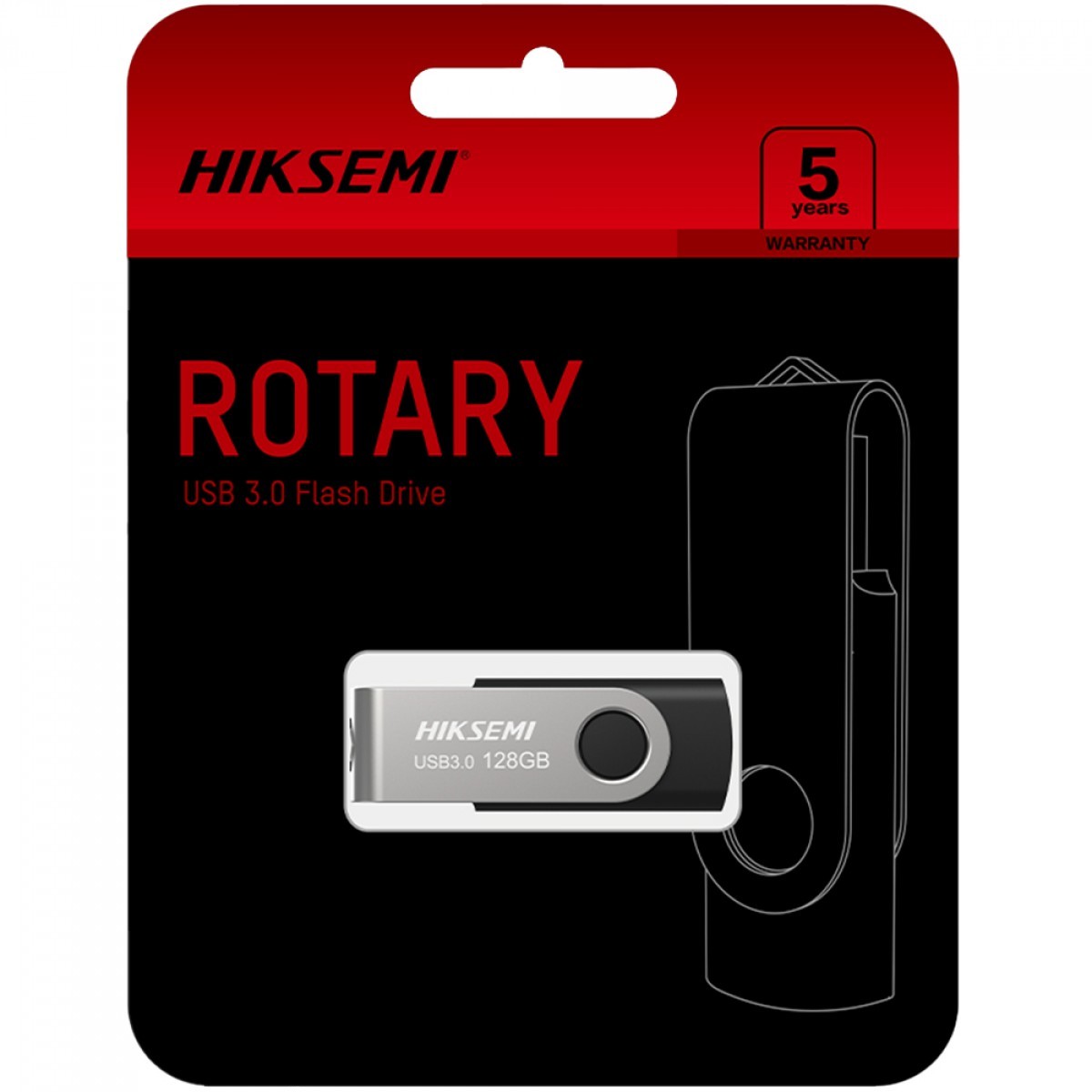 Pendrive Hiksemi Rotary, 128GB, USB 3.0, HS-USB-M200S 128G U3