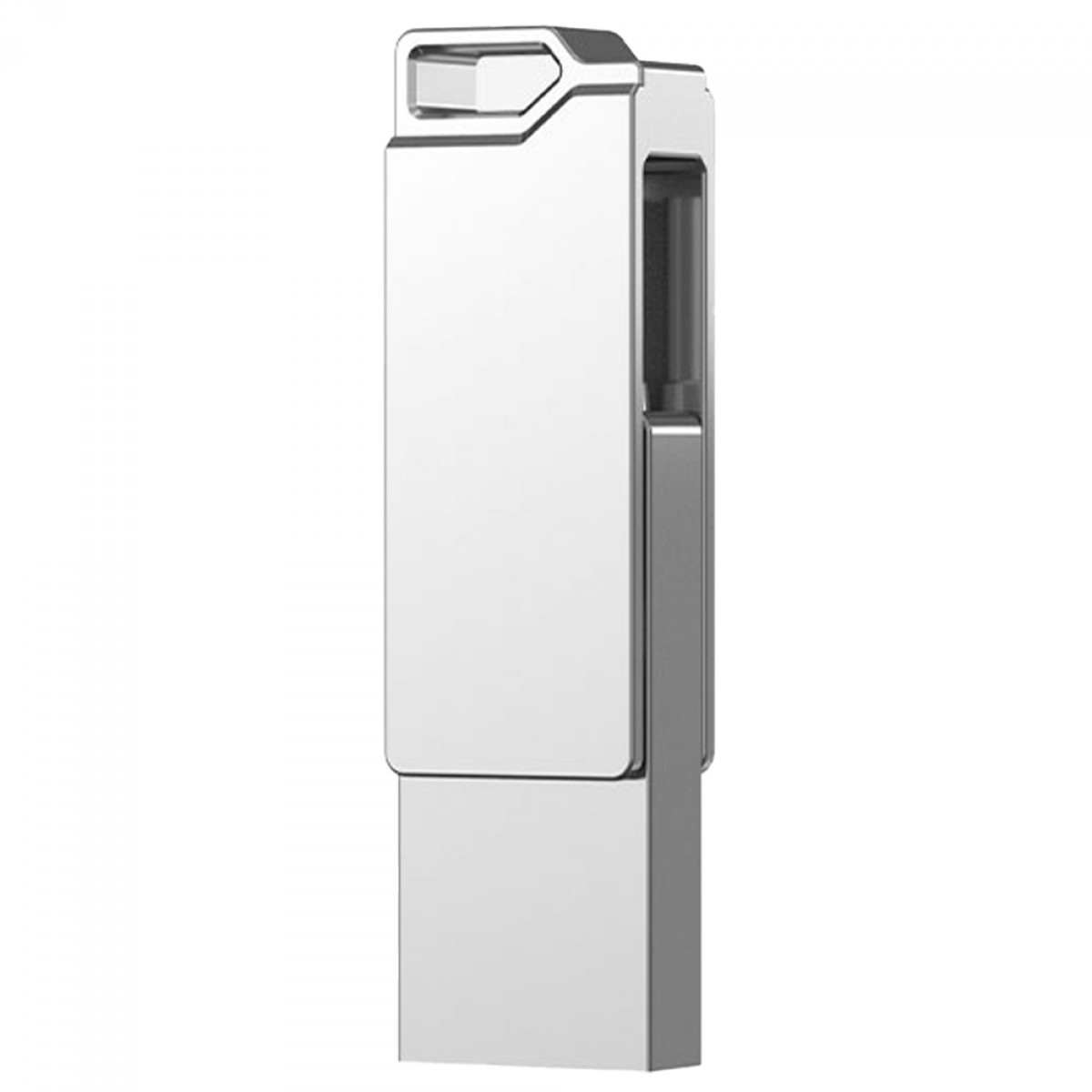 Pendrive Hiksemi Sync, 128GB, USB 3.2 + USB-C, Cinza, HS-USB-E327C 128G U3 SILVER