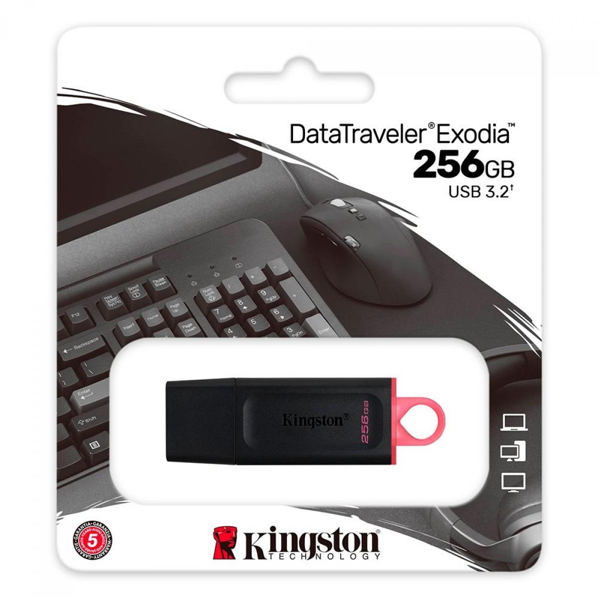 Pendrive Kingston DataTraveler Exodia, 256GB, USB 3.2, DTX/256GB