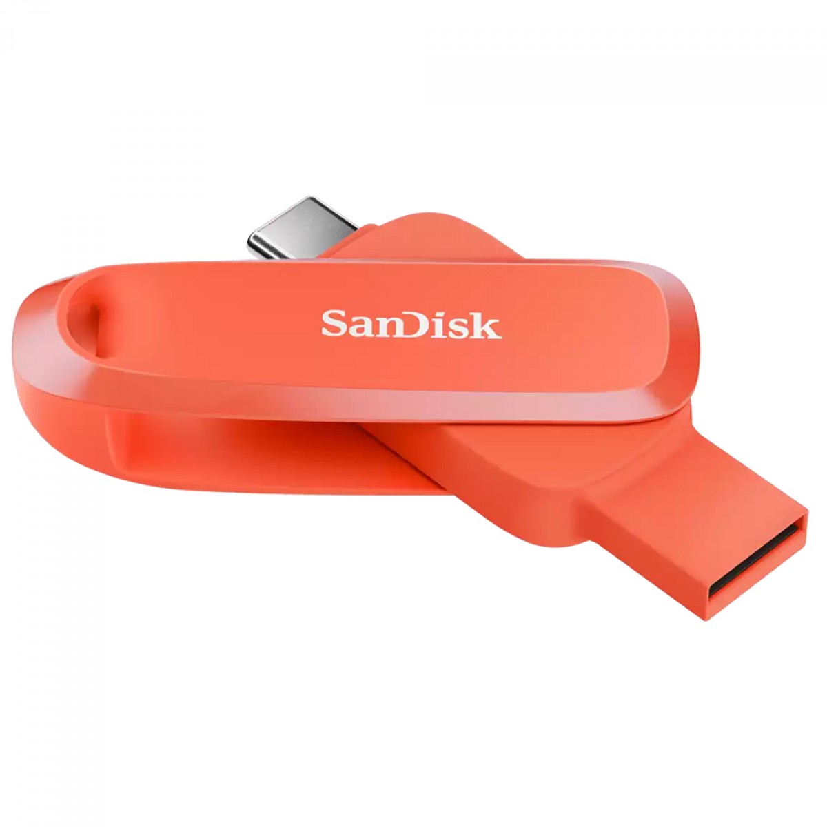 Pendrive SanDisk Phone Drive, 128GB, USB-C e USB 3.2, Laranja, SDDDC6-128G-G46NO