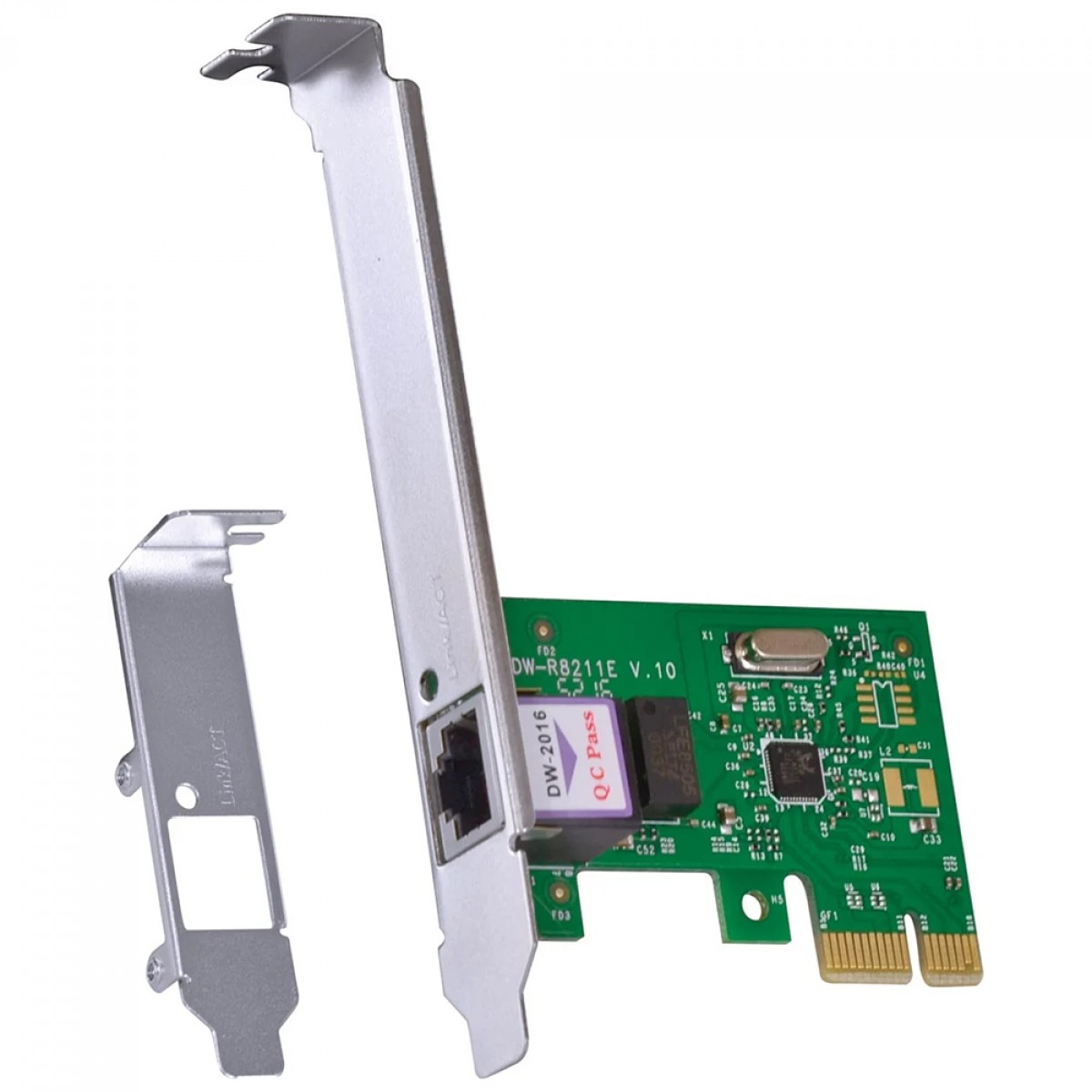 Placa de Rede Vinik PCi-E PRV1000E, 10/100/1000Mbps, Com Suporte Low Profile