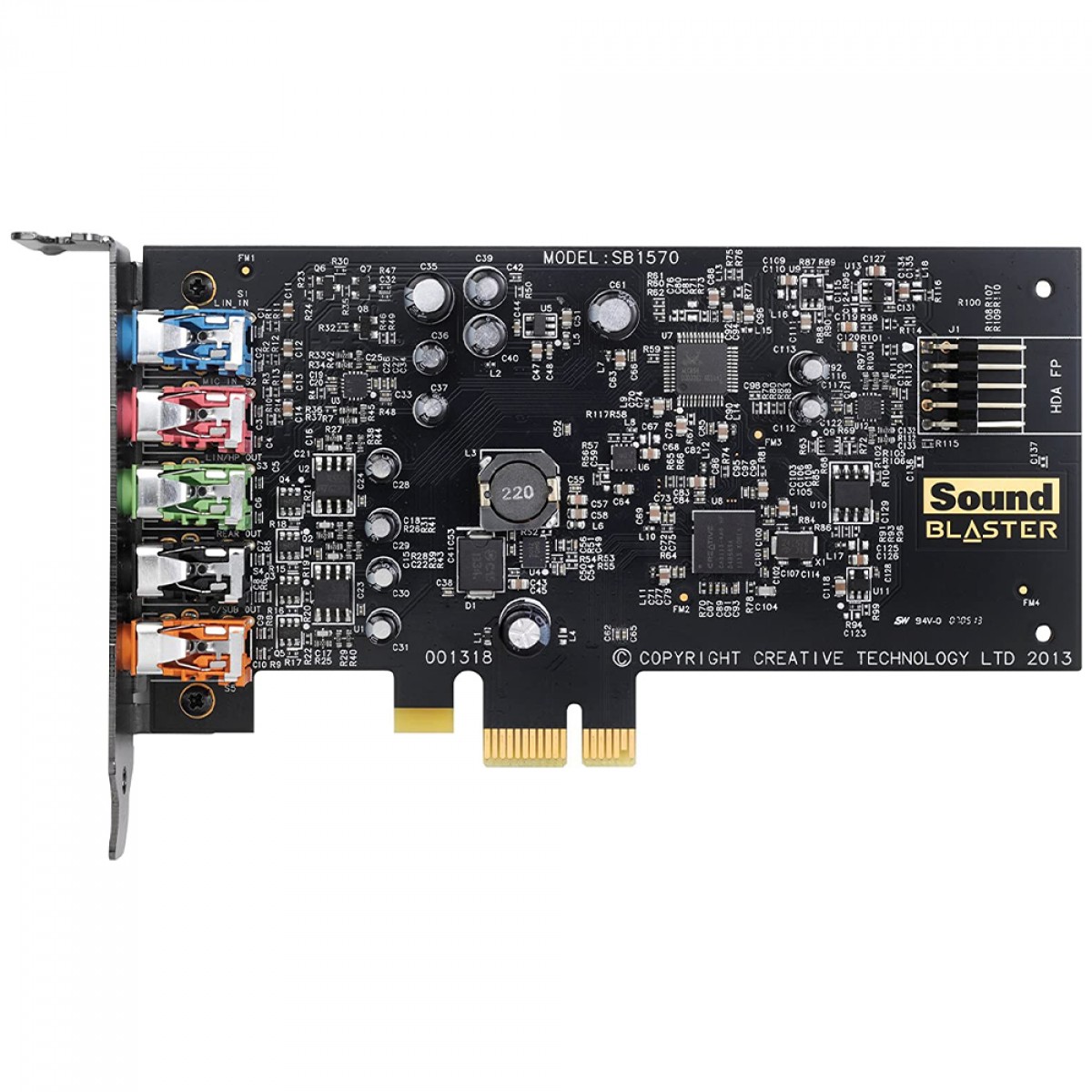 Placa de Som Creative Sound Blaster Audigy Fx, 5.1, PCI-e, 70SB157000001