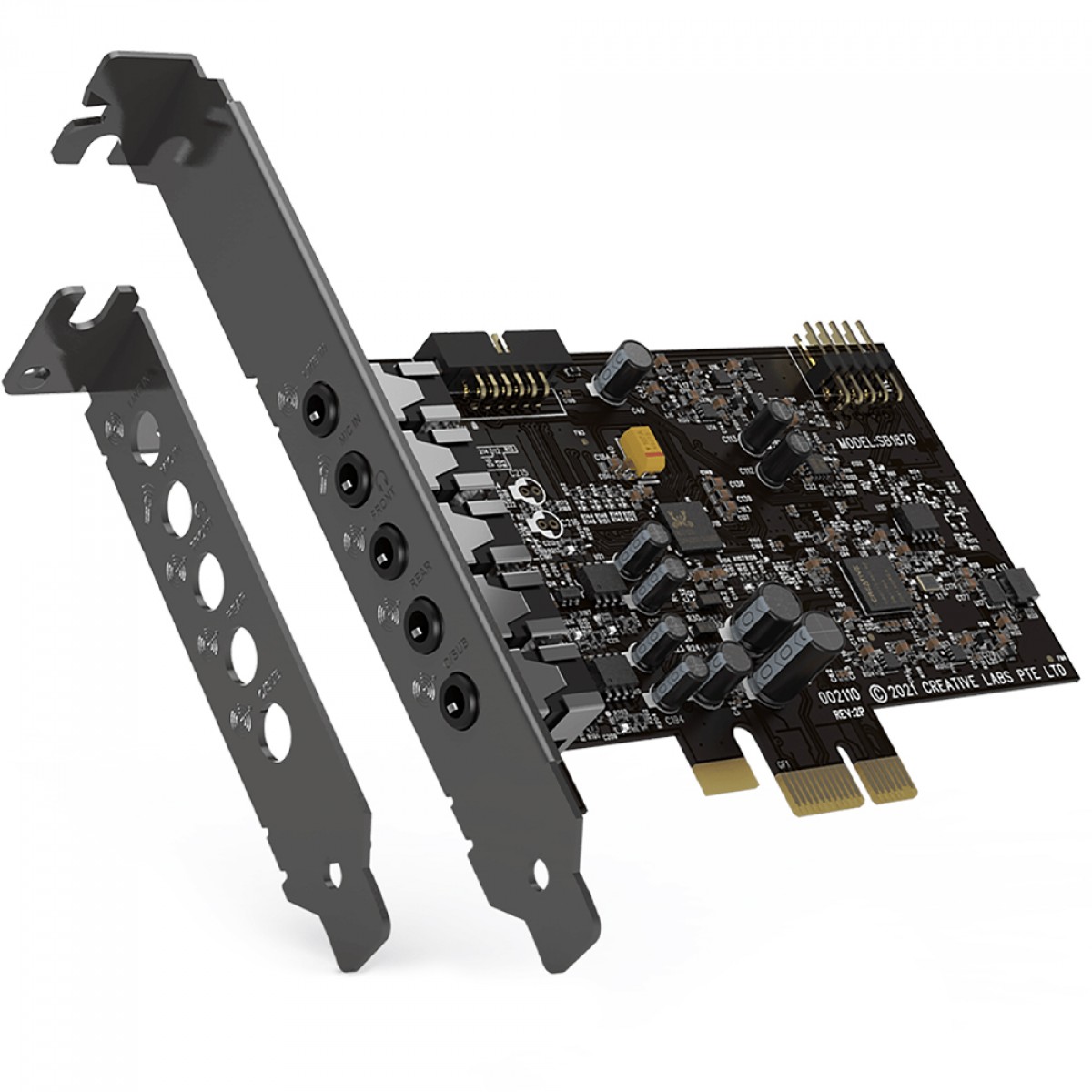 Placa de Som Creative Sound Blaster Audigy Fx V2, 5.1, PCI-e, 70SB187000000
