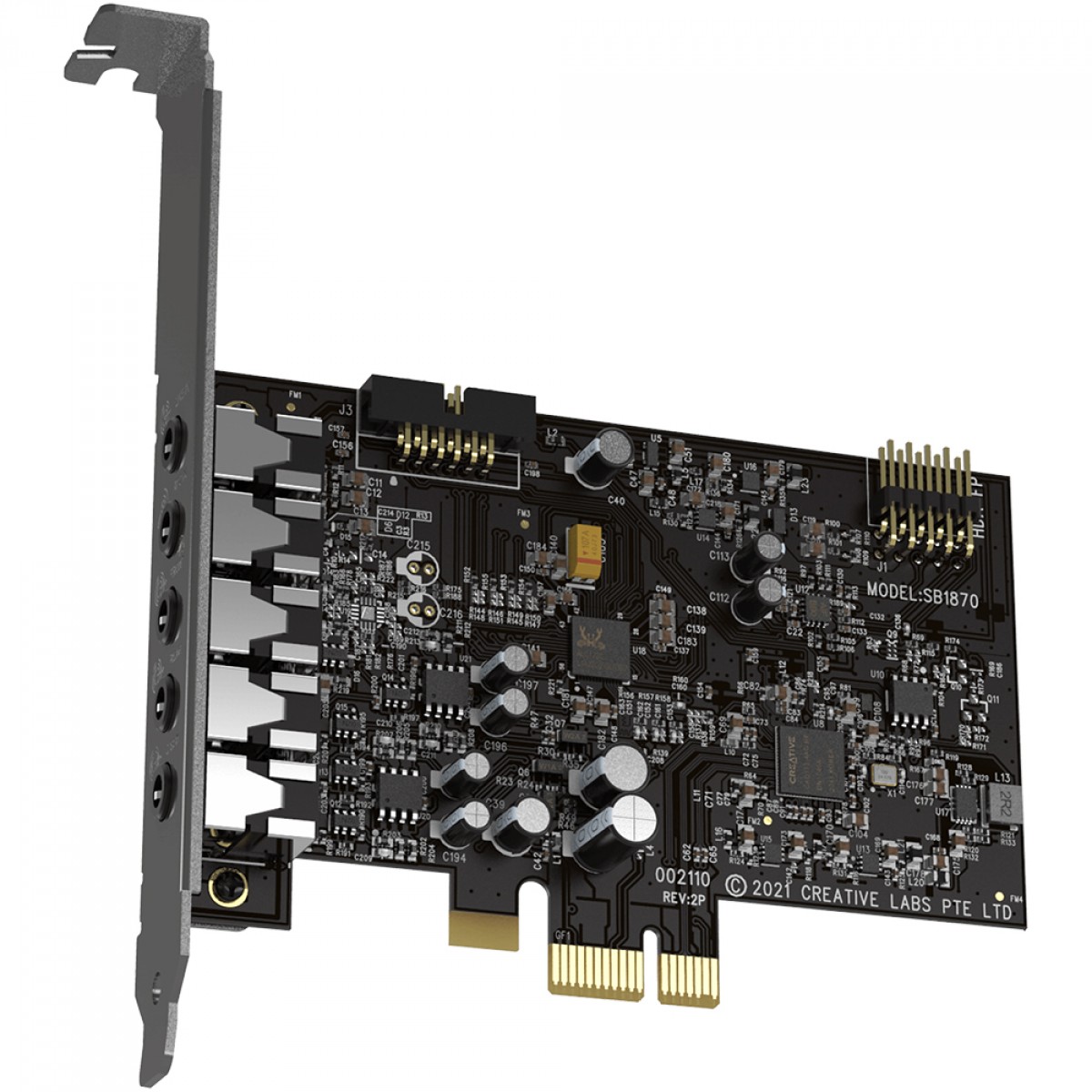 Placa de Som Creative Sound Blaster Audigy Fx V2, 5.1, PCI-e, 70SB187000000