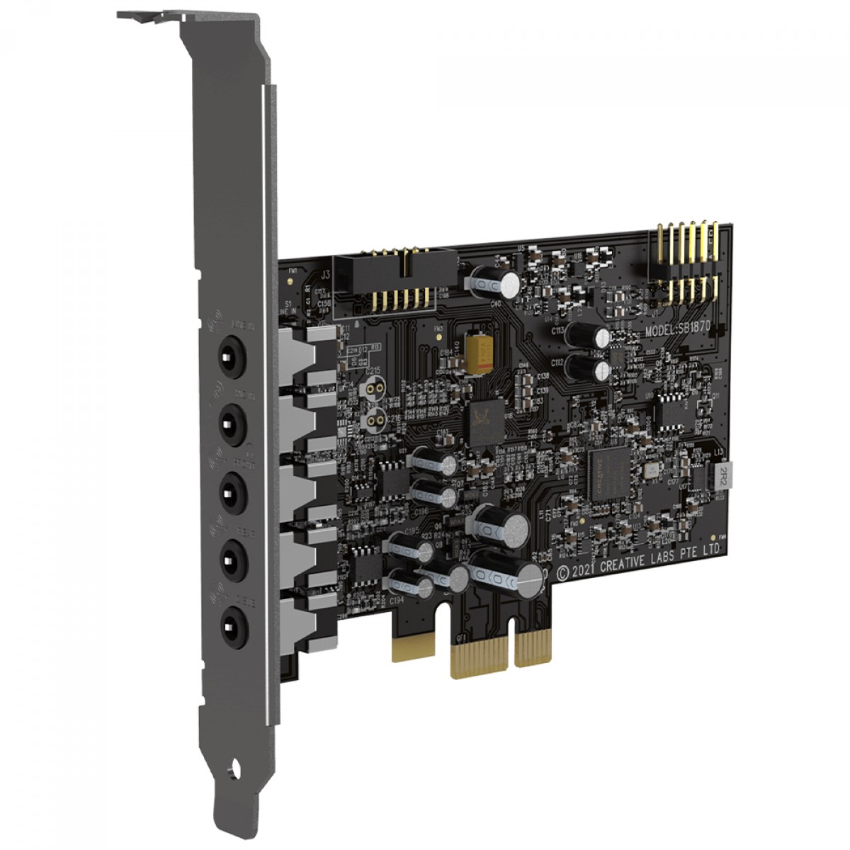 Placa de Som Creative Sound Blaster Audigy Fx V2, 5.1, PCI-e, 70SB187000000