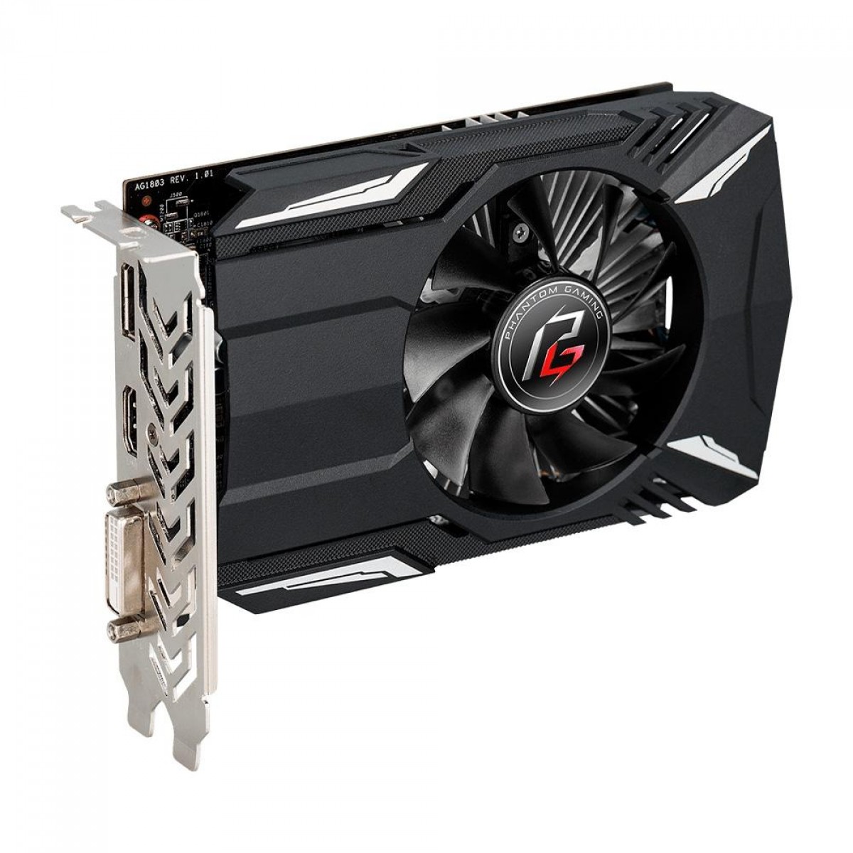 Placa de Vídeo ASRock AMD Radeon RX 550 Phantom Gaming, 4GB, GDDR5, 128Bits, 90-GA07ZZ-00UANF