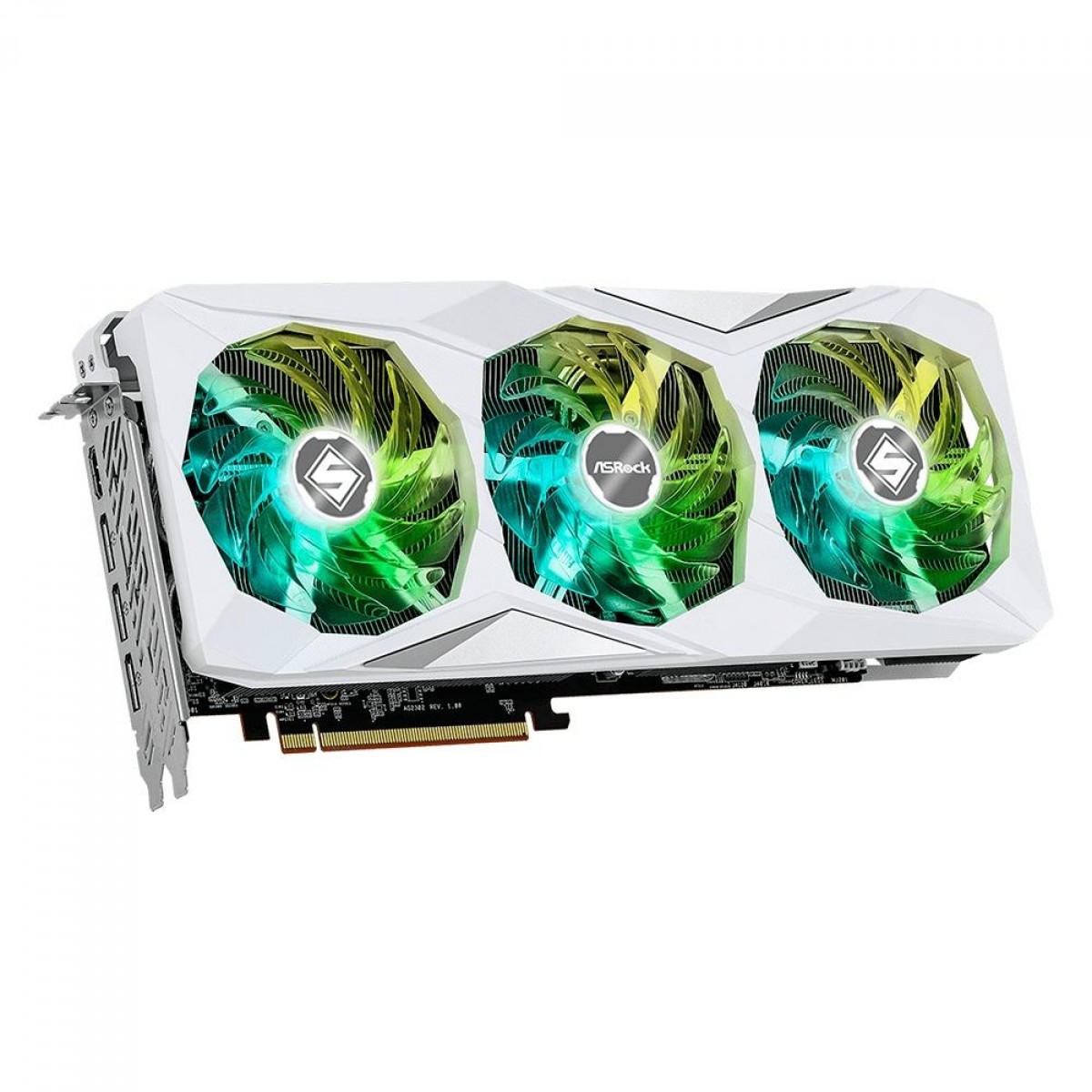 Placa de Vídeo AsRock AMD Radeon RX 7700 XT Steel Legend OC, 12GB, GDDR6, FSR, Ray Tracing, 90-GA4PZZ-00UANF