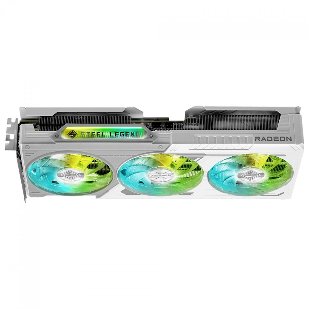Placa de Vídeo ASRock AMD Radeon RX 9060 XT Steel Legend OC, 16GB, GDDR6, FSR, Ray Tracing, White, 90-GA5JZZ-00UANF