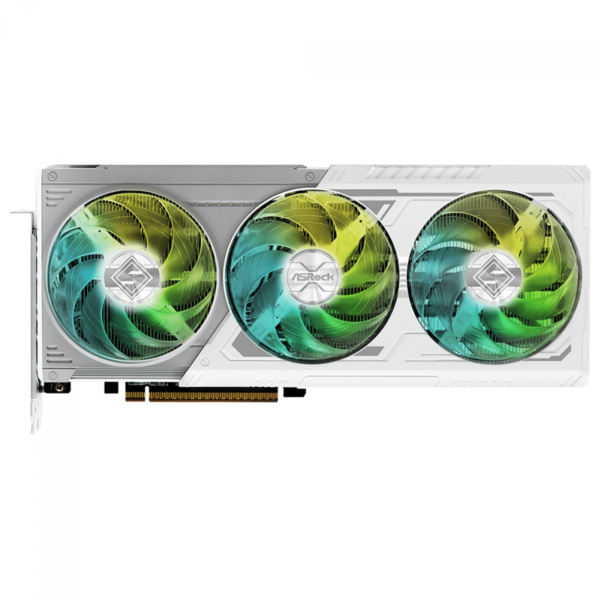 Placa de Vídeo ASRock AMD Radeon RX 9070 Steel Legend OC, 16GB, GDDR6, FSR, Ray Tracing, White, 90-GA5EZZ-00UANF