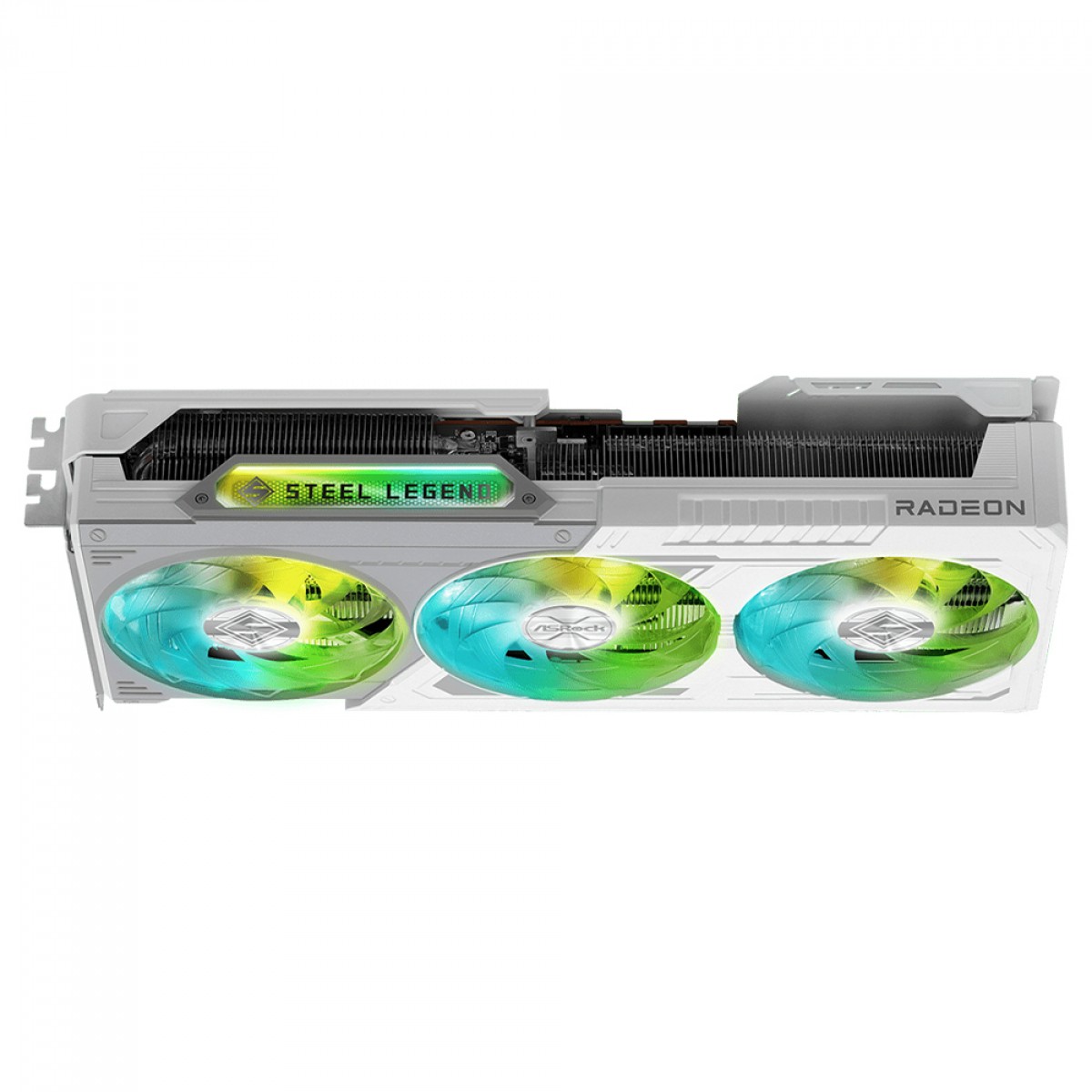 Placa de Vídeo ASRock AMD Radeon RX 9070 Steel Legend OC, 16GB, GDDR6, FSR, Ray Tracing, White, 90-GA5EZZ-00UANF