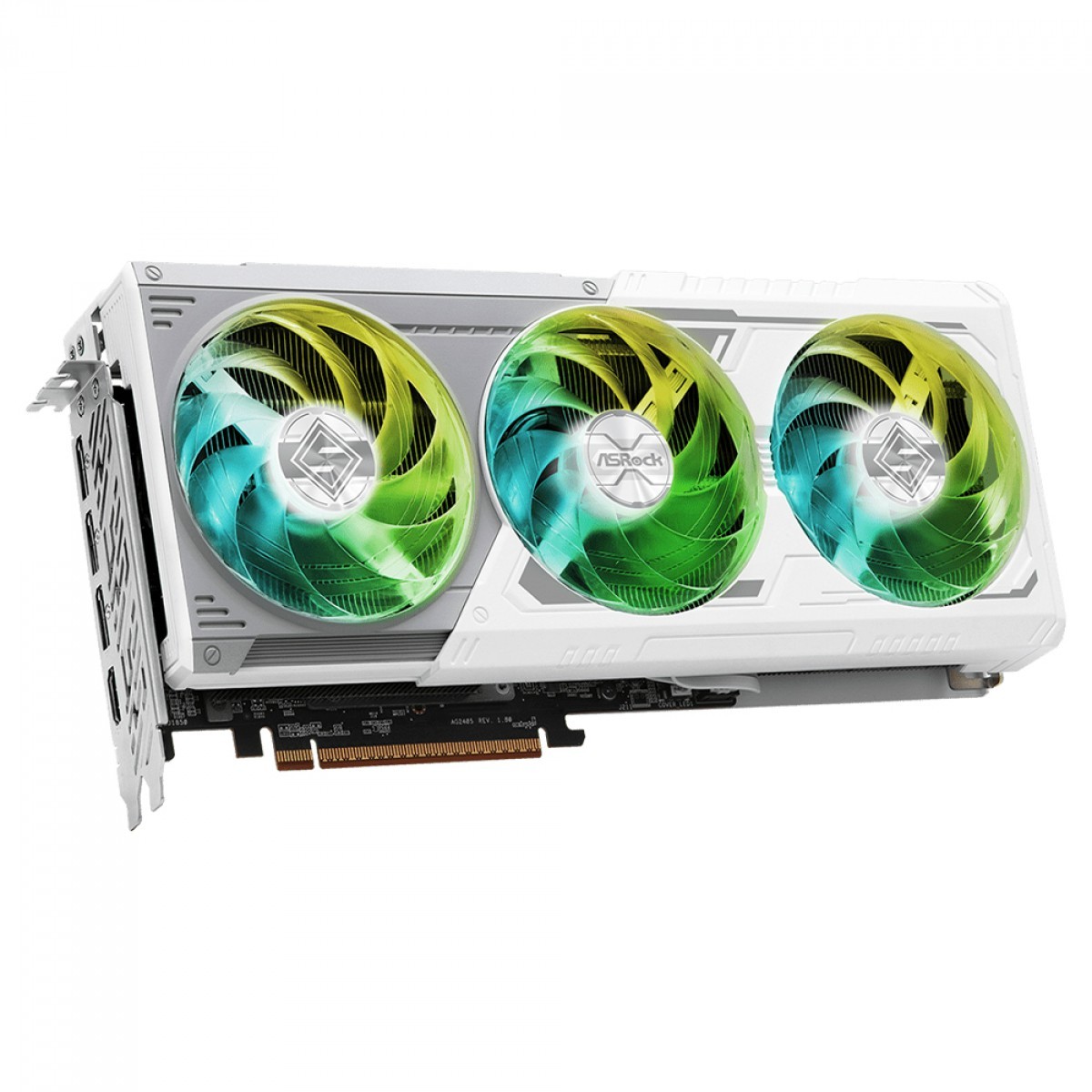 Placa de Vídeo ASRock AMD Radeon RX 9070 XT Steel Legend, 16GB, GDDR6, FSR, Ray Tracing, White, 90-GA5DZZ-00UANF