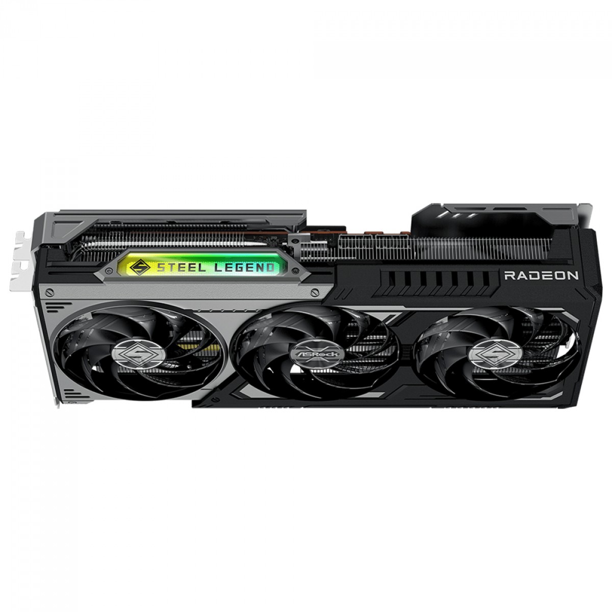 Placa de Vídeo ASRock AMD Radeon RX 9070 XT Steel Legend Dark, 16GB, GDDR6, FSR, Ray Tracing, 90-GA5VZZ-00UANF