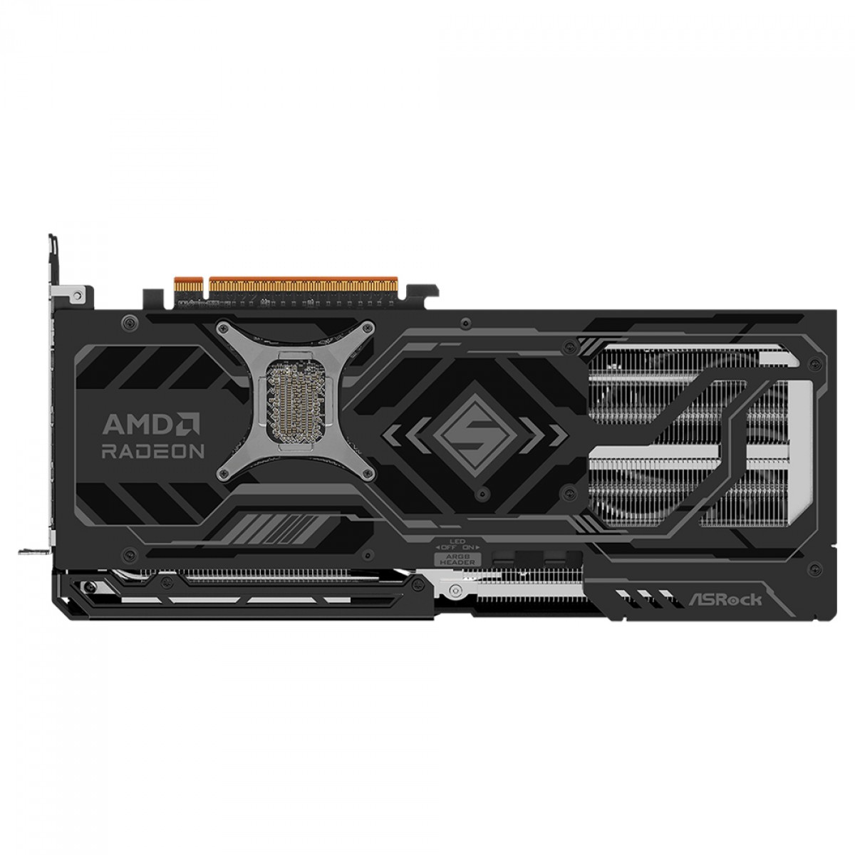 Placa de Vídeo ASRock AMD Radeon RX 9070 XT Steel Legend Dark, 16GB, GDDR6, FSR, Ray Tracing, 90-GA5VZZ-00UANF