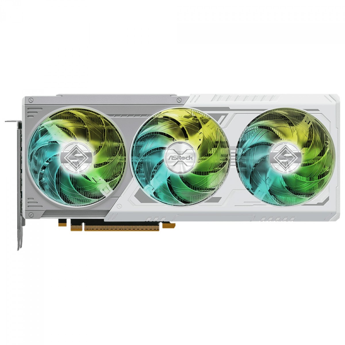 Placa De Vídeo ASRock Intel Arc B580 Steel Legend OC, 12GB, GDDR6, XeSS, Ray Tracing, Branco, B580 SL 12GO