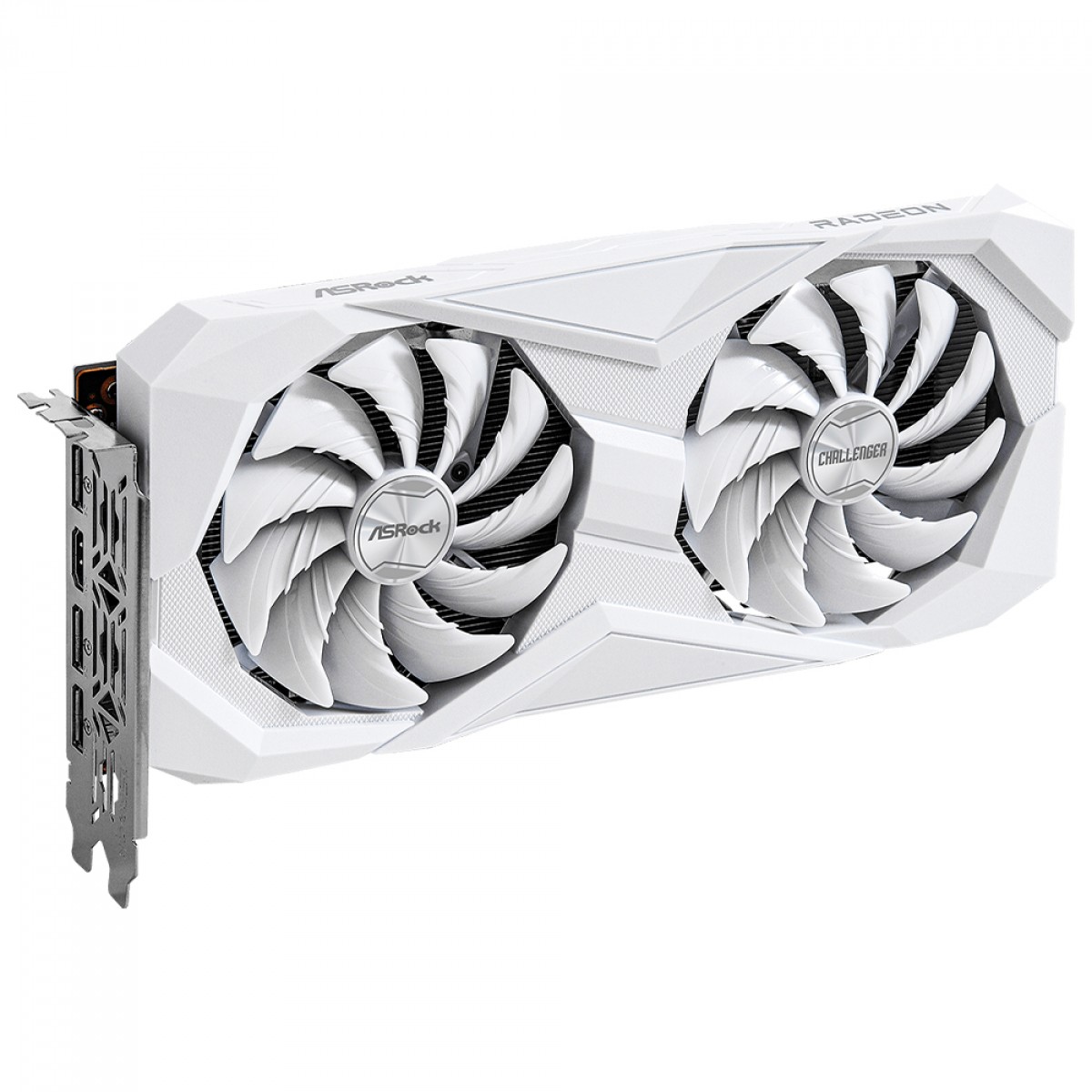 Placa de Vídeo ASRock Radeon RX 6600 Challenger White, 8GB, GDDR6, FSR, Ray Tracing, Branco, 90-GA4UZZ-00UANF