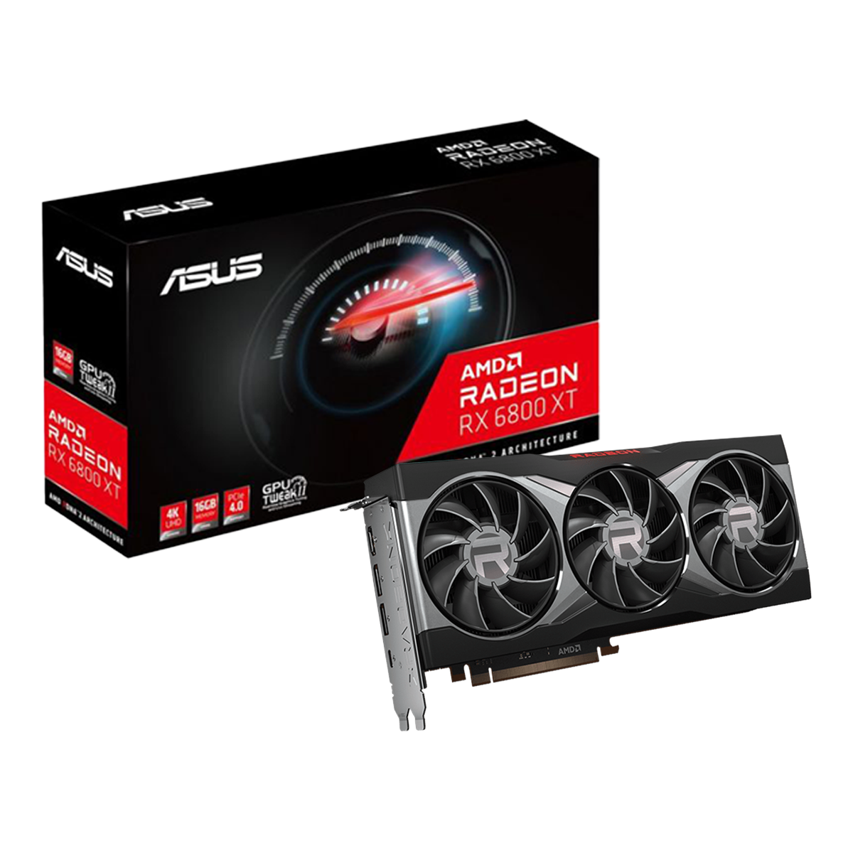Placa de Vídeo ASUS Radeon RX 6800 XT, 16GB, GDDR6, FSR, Ray Tracing, RX6800XT-16G
