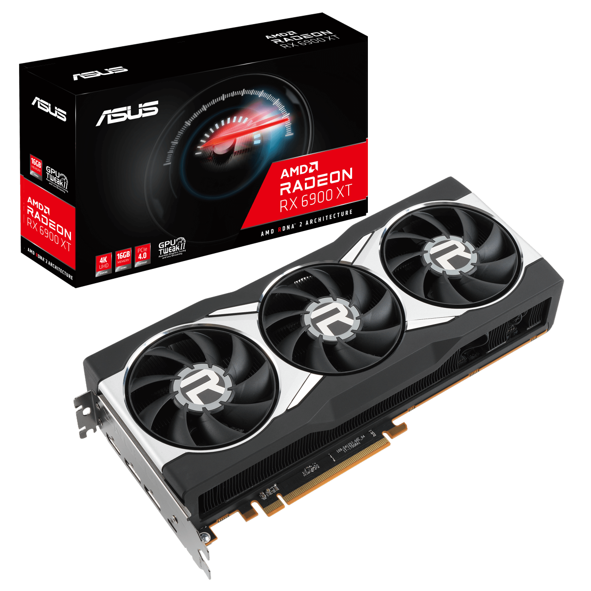 Placa de Vídeo ASUS Radeon RX 6900 XT, 16GB, GDDR6, FSR, Ray Tracing, RX6900XT-16G