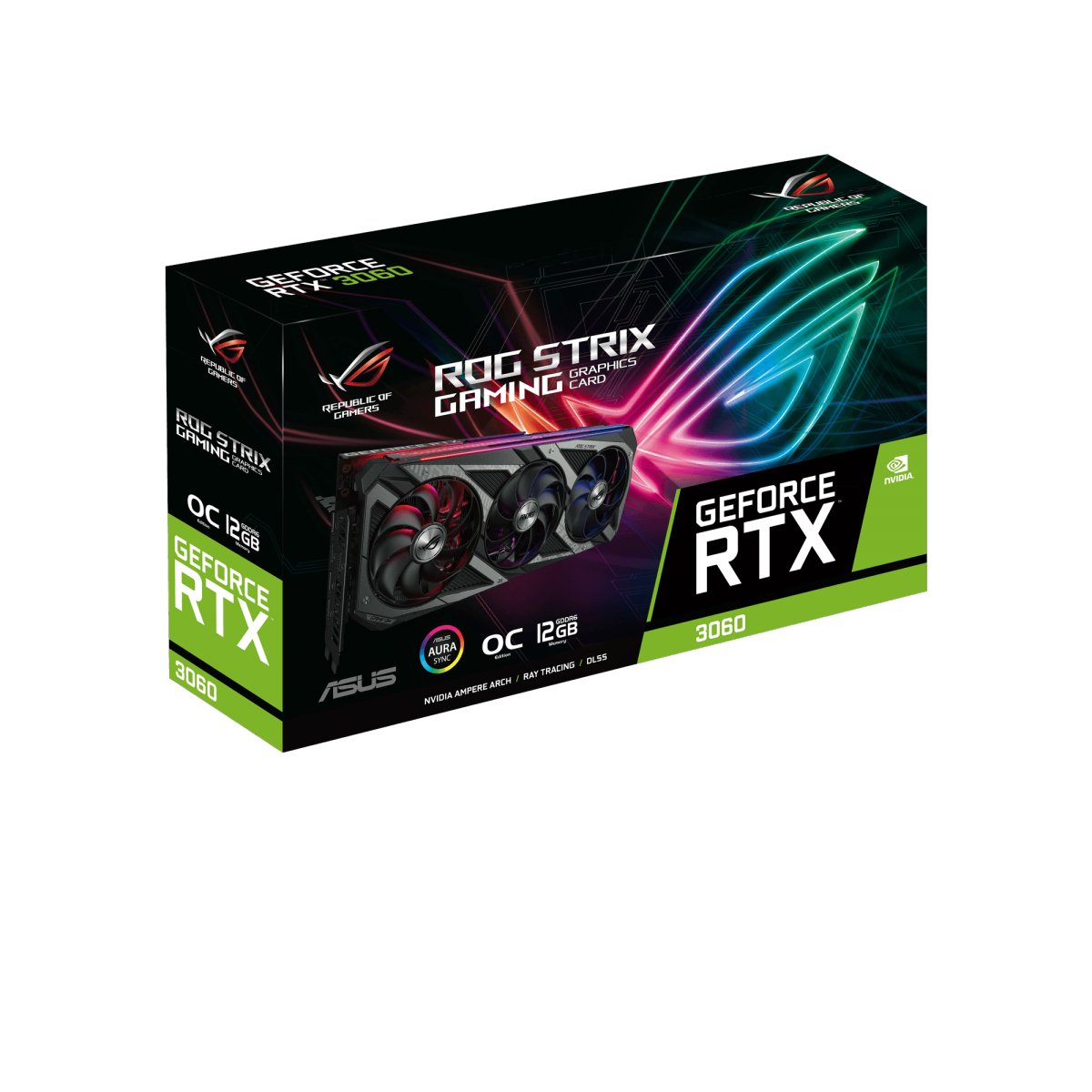 Placa de Vídeo Asus ROG Strix NVIDIA Geforce RTX 3060 OC, LHR, 12GB, GDDR6, DLSS, Ray Tracing, ROG-STRIX-RTX3060-O12G-V2-GAMING