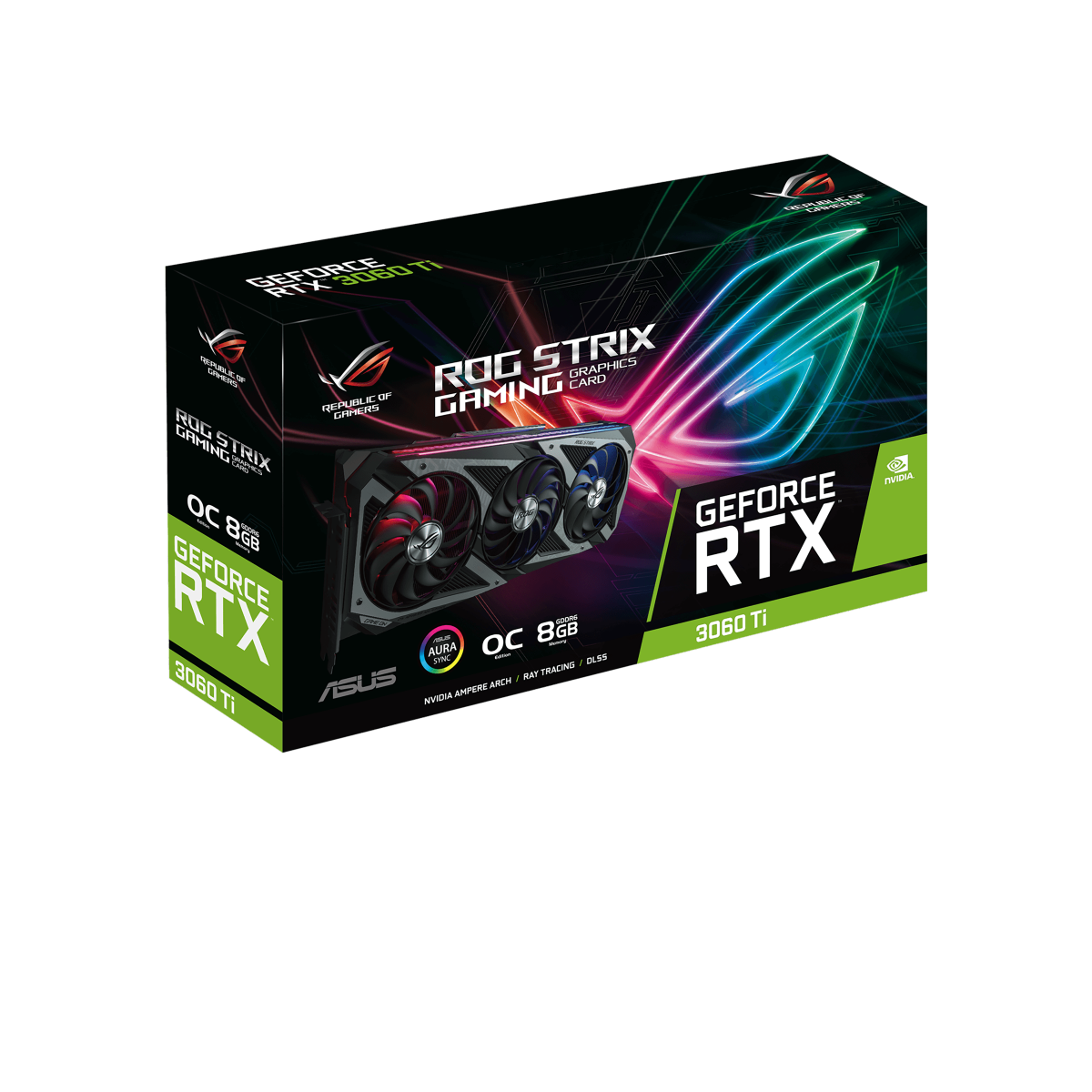 Placa de Vídeo Asus, ROG Strix, Geforce RTX 3060 Ti, 8GB, GDDR6, 256bit, ROG-STRIX-RTX3060TI-O8G-GAMING