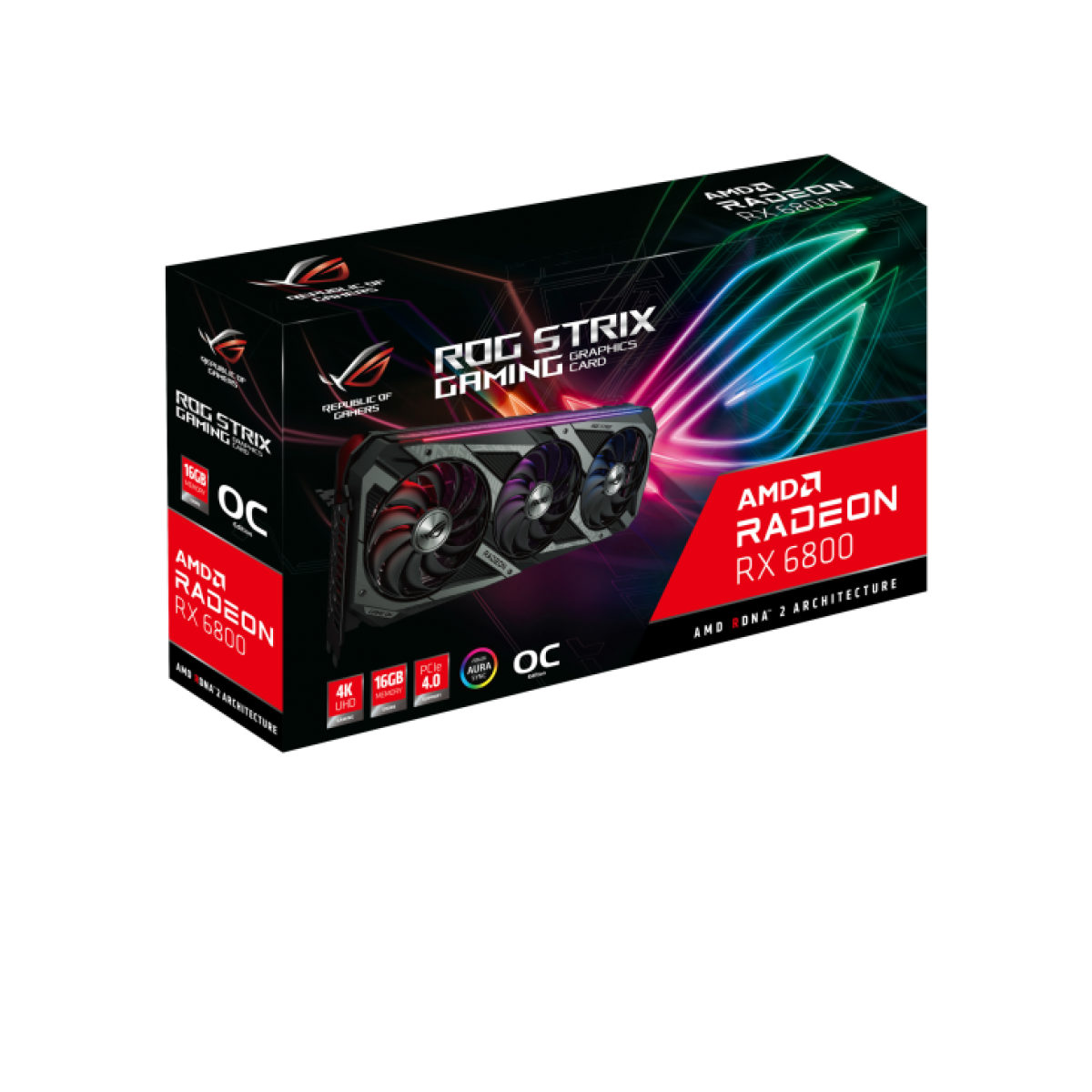 Placa de Vídeo ASUS ROG STRIX Radeon RX 6800, 16GB, GDDR6, FSR, Ray Tracing, ROG-STRIX-RX6800-O16G-GAMING 