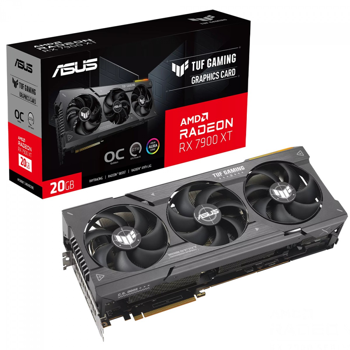 Placa De Vídeo Asus TUF Gaming AMD Radeon RX 7900 XT OC, 20GB, GDDR6, FSR, Ray Tracing, TUF-RX7900XT-O20G-GAMING