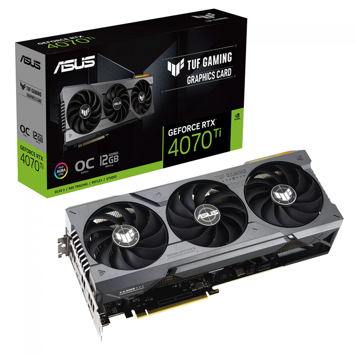 Placa de Video Asus TUF Gaming GeForce RTX 4070 Ti OC Edition, 12GB, GDDR6X, DLSS, Ray Tracing, TUF-RTX4070TI-O12G-GAMING