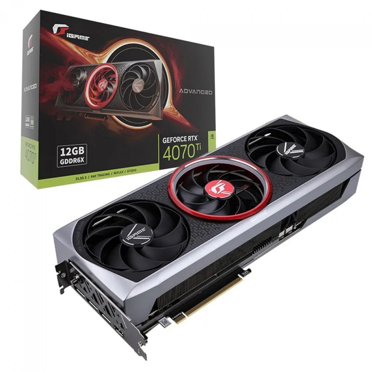 Placa de Video Colorful IGame NVIDIA GeForce RTX 4070 Ti Advanced OC-V, 12GB, GDDR6X, DLSS, Ray Tracing, RTX 4070 Ti Advanced OC-V