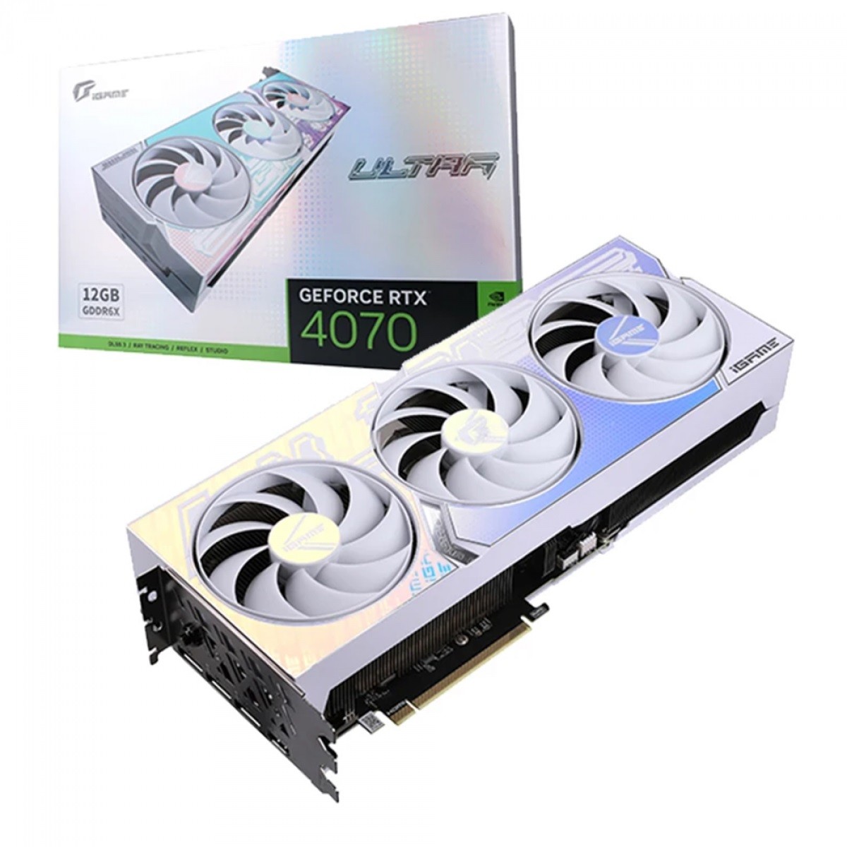 Placa De Vídeo Colorful IGame NVIDIA GeForce RTX 4070 Ultra Z OC-V, 12GB, GDDR6X, DLSS, Ray Tracing